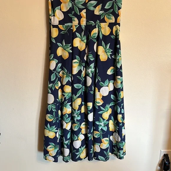 Eshakti Lemons Maxi Dress Sz 4 - Picture 8 of 8